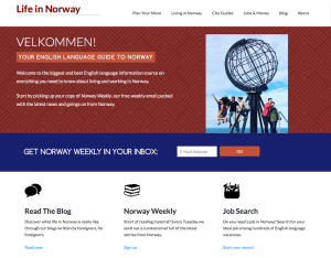 Life in Norway website